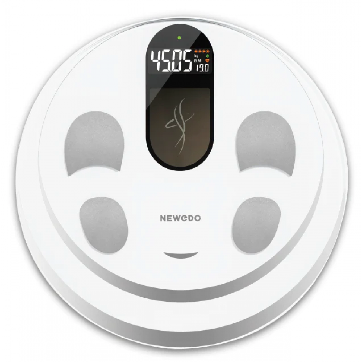 Newedo CF818BLE 智能體脂磅：光能充電、14項核心數據、50g精準測量